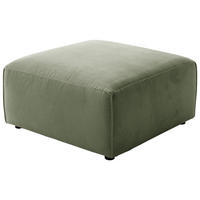 HOCKER in Textil Olivgrün  - Schwarz/Olivgrün, Design, Kunststoff/Textil (80/42/80cm) - Pure Home Lifestyle