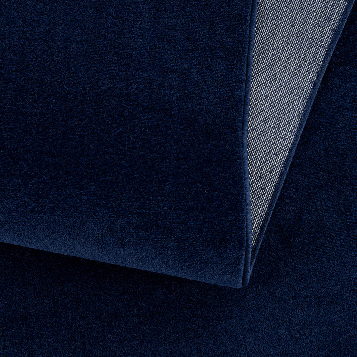 WEBTEPPICH 60/110 cm Uni Dunkelblau rechteckig  - Dunkelblau, LIFESTYLE, Kunststoff/Textil (60/110cm) - Novel