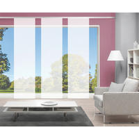 FLÄCHENVORHANG ROM, 3-TLG.  3 Stück    60/245 cm  - Weiß, Basics, Textil (60/245cm)