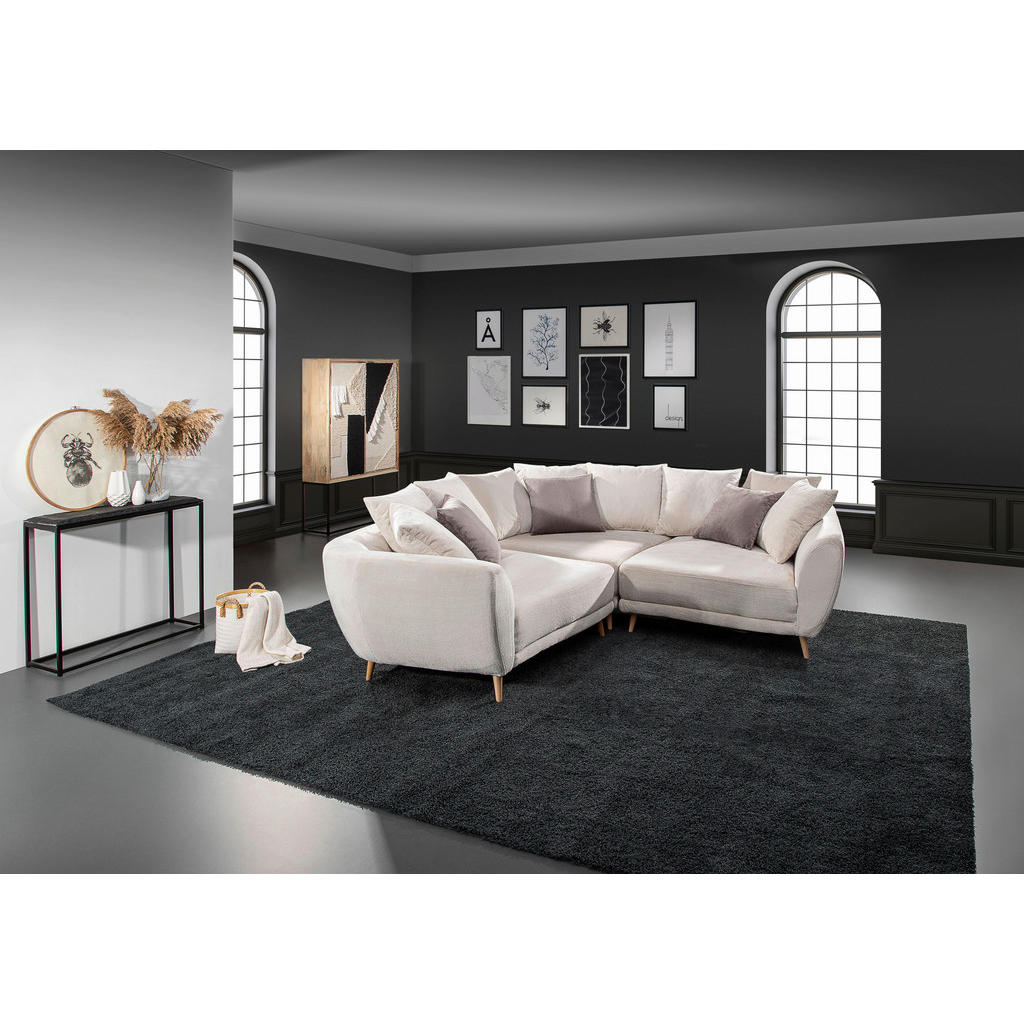 Thumbnail - Livetastic Ecksofa, Hellblau, Textil, Uni, 4-Sitzer, 310x310 cm, Made in EU, Rücken echt, Wohnzimmer, Sofas & Couches, W...