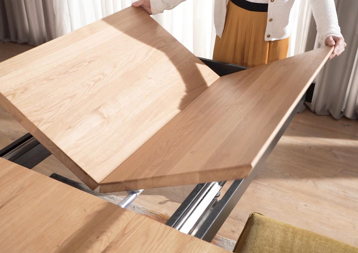 ESSTISCH in Holz 160/90/75 cm  - Schwarz/Braun, Natur, Holz/Metall (160/90/75cm) - Livetastic