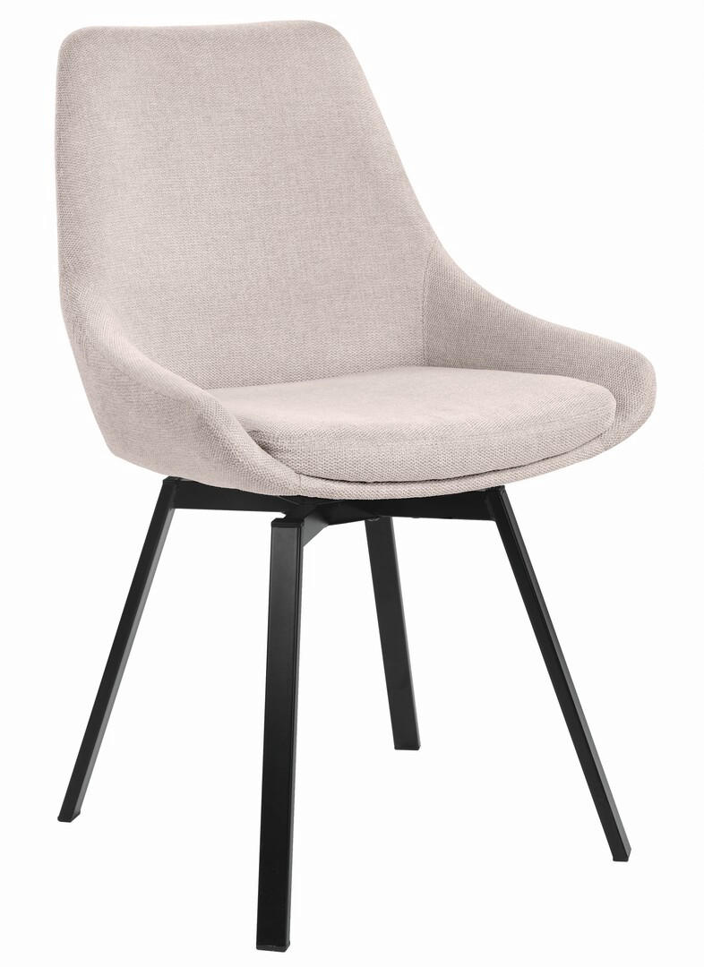 STOL stål  - beige/svart, Design, metall/textil (56/83,5/49cm) - Best Price