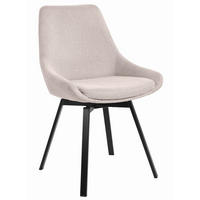 STOL stål  - beige/svart, Design, metall/textil (56/83,5/49cm) - Best Price