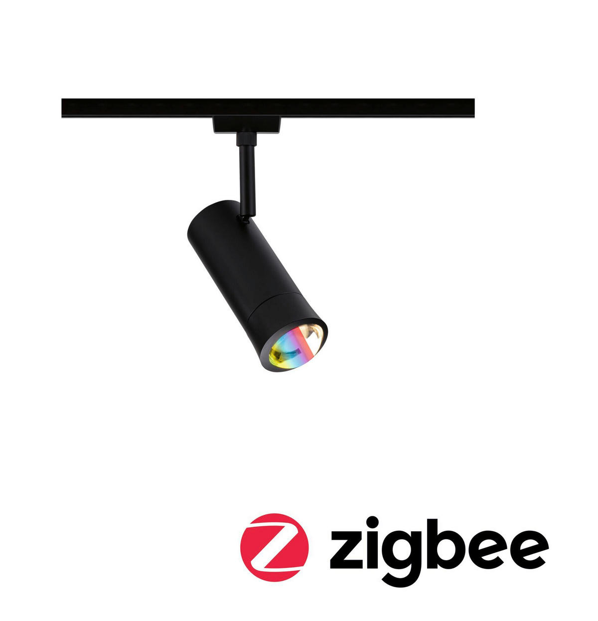 SCHIENENSYSTEM-STRAHLER URail Tarie 15,9/16,05 cm  - Schwarz, Basics, Kunststoff (15,9/16,05cm) - Paulmann