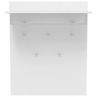 GARDEROBENPANEEL  in 80/99/31 cm  - Weiß, KONVENTIONELL, Holzwerkstoff/Metall (80/99/31cm) - Novel