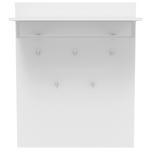 GARDEROBENPANEEL  in 80/99/31 cm  - Weiß, KONVENTIONELL, Holzwerkstoff/Metall (80/99/31cm) - Novel