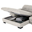 ECKSOFA in Webstoff Beige  - Beige/Schwarz, Design, Textil/Metall (180/265cm) - Carryhome