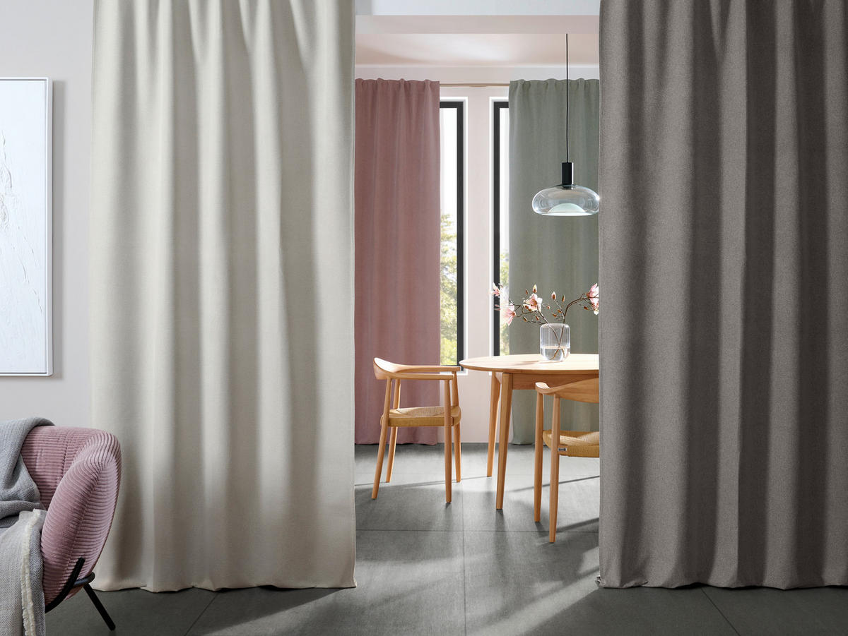 HOTOVÝ ZÁVĚS, zatemnění, 135/300 cm - šedá, Konvenční, textil (135/300cm) - Esposa