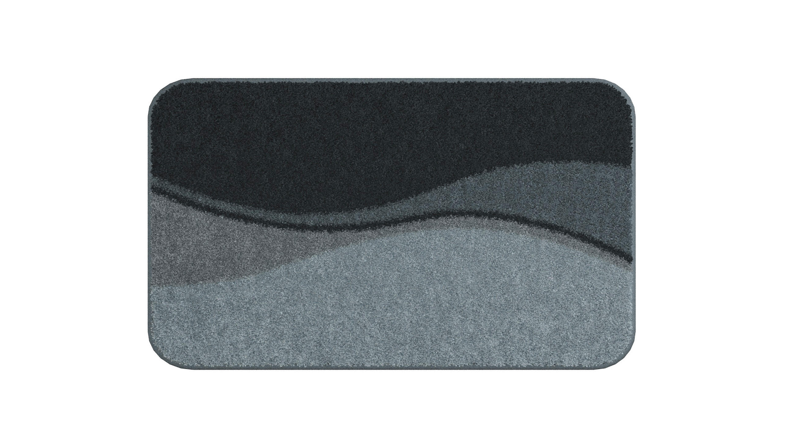 KOUPELNOVÁ PŘEDLOŽKA, 50/80 cm - antracitová, Basics, textil/plast (50/80cm) - Grund