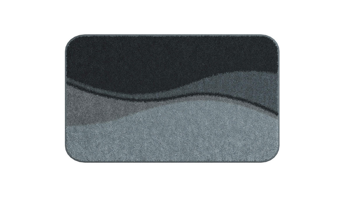 KOUPELNOVÁ PŘEDLOŽKA, 50/80 cm - antracitová, Basics, textil/plast (50/80cm) - Grund
