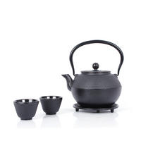 TEEKANNENSET  - Schwarz, Basics, Metall (1100ml) - Echtwerk