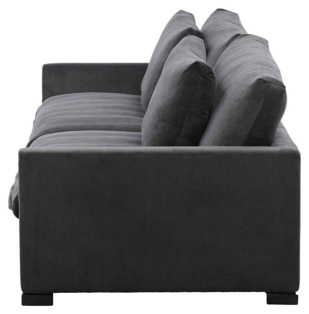 3-SITS SOFFA i mörkgrå  - mörkgrå, Design, trä/textil (270/82/105cm) - Livetastic