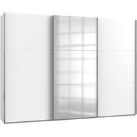 SCHWEBETÜRENSCHRANK in Weiss  - Chromfarben/Weiss, Modern, Holzwerkstoff (300/216/65cm) - MID.YOU