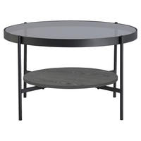 COUCHTISCH in Metall, Glas, Holzwerkstoff  - Schwarz, Design, Glas/Holzwerkstoff (73,5/42,5/73,5cm) - MID.YOU