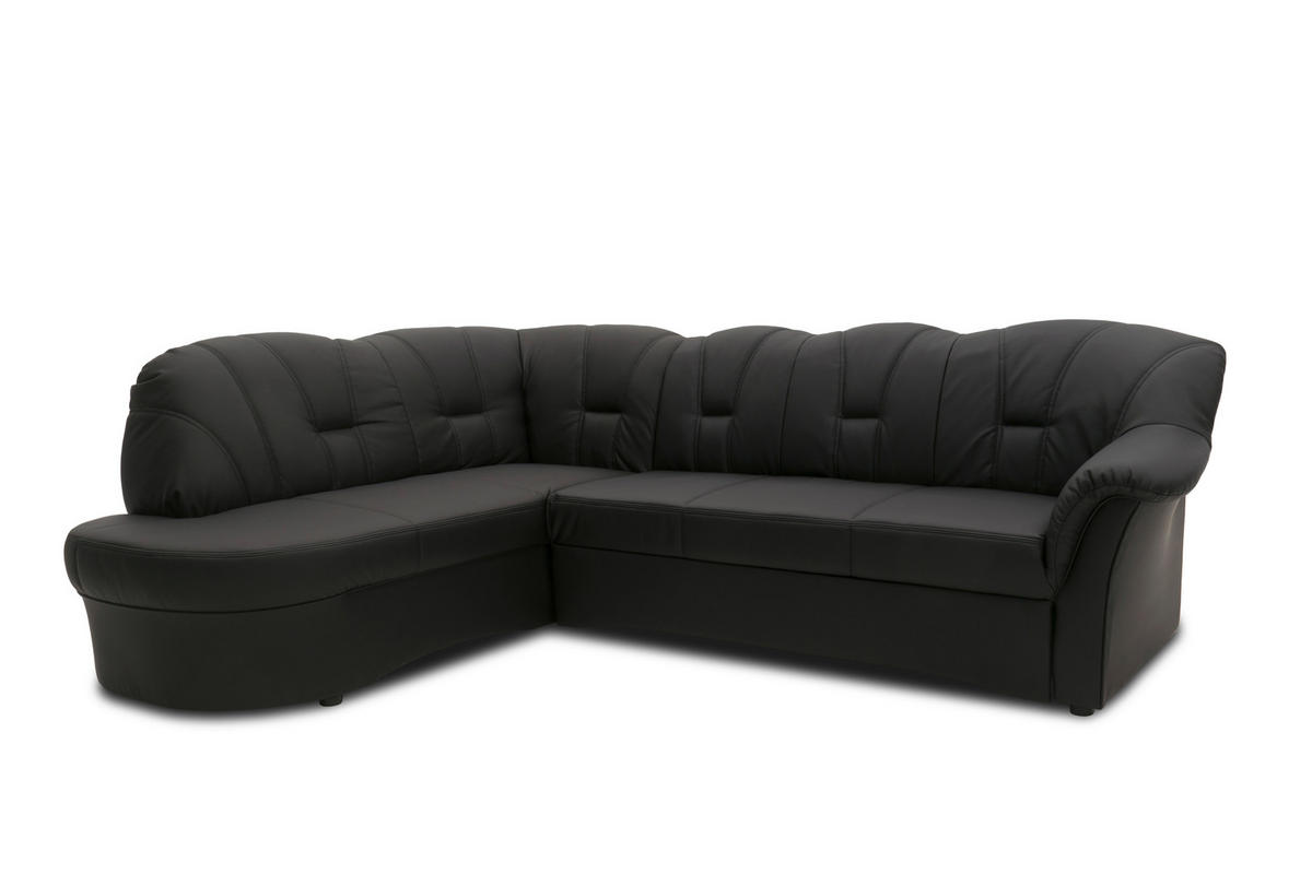 Freisteller von MID.YOU ECKSOFA Schwarz Lederlook.