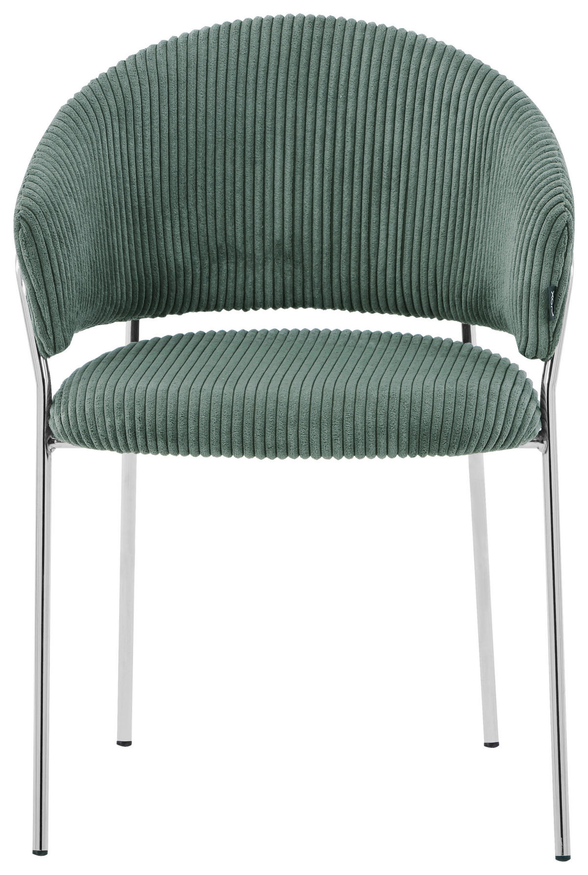 STOLICA  zelena, boja hroma       - boja hroma/zelena, metal/tekstil (57/80/55cm)