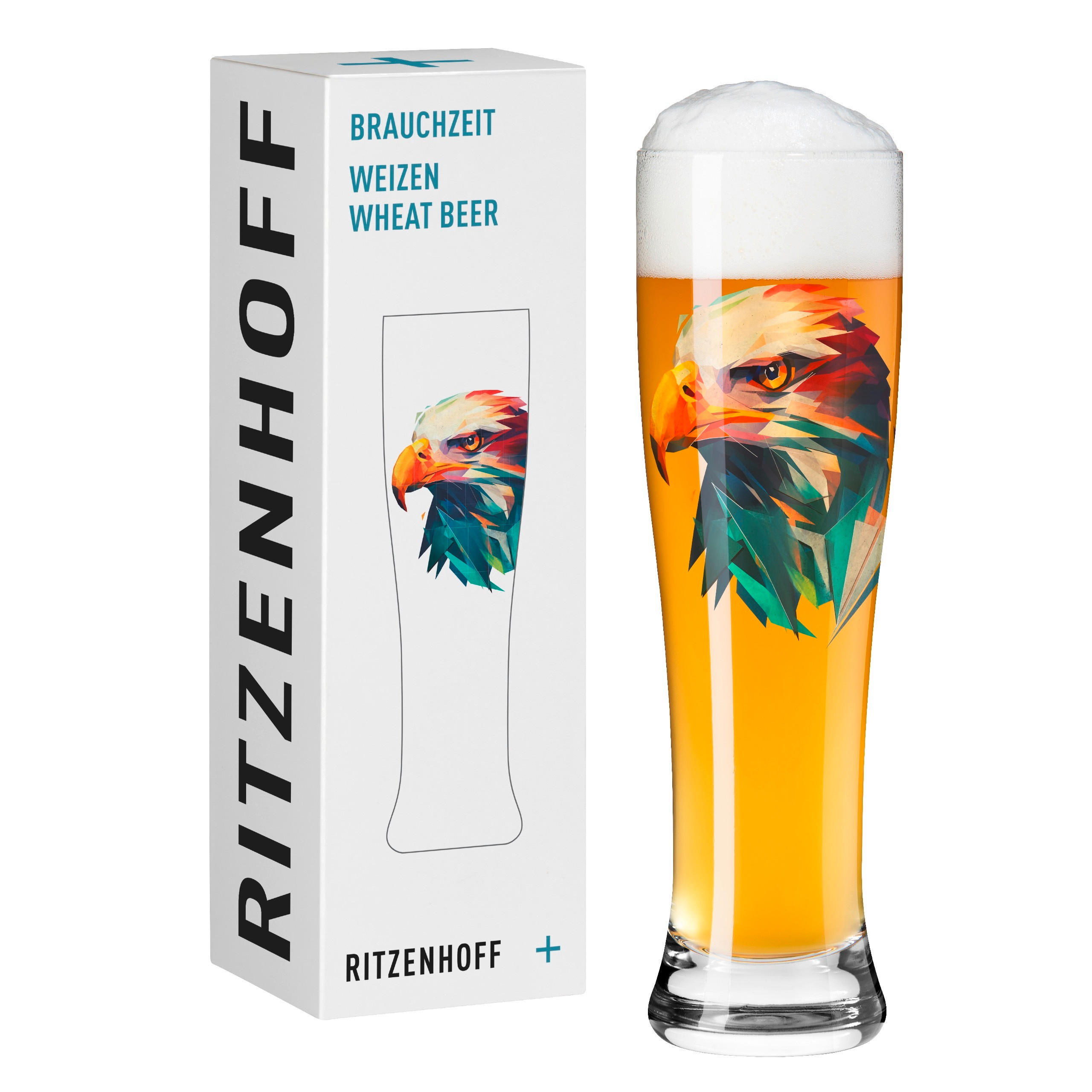 WEIZENBIERGLAS 646 ml  - Blau/Gelb, LIFESTYLE, Glas (7,5/25,4/7,5cm) - Ritzenhoff