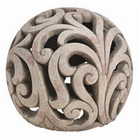 DEKOKUGEL - Braun, Basics, Keramik (22,0/22,0/19,0cm) - X-Mas