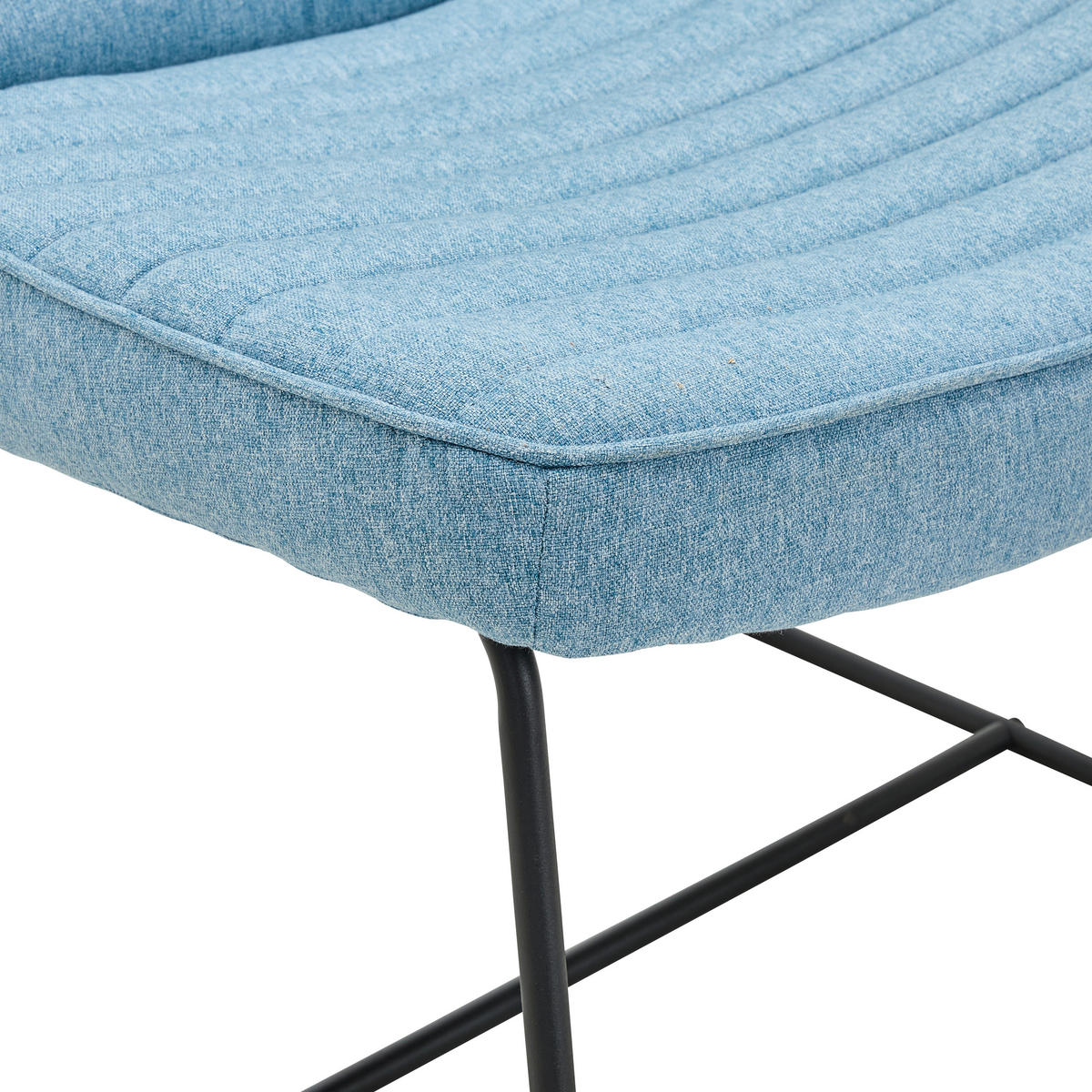 KŘESLO, textil, modrá - modrá/černá, Moderní, kov/textil (66/85/69cm) - P & B