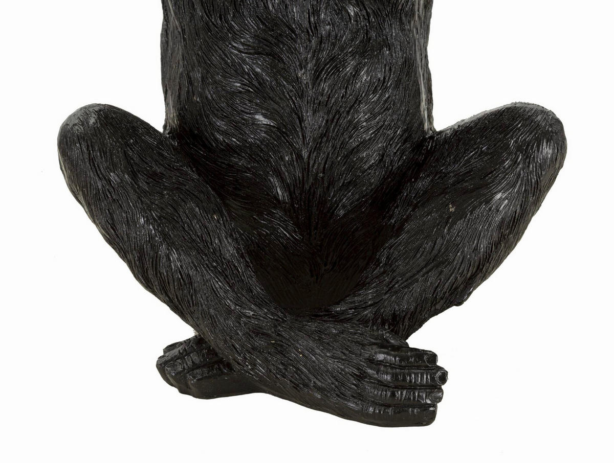 SKULPTUR - Goldfarben/Schwarz, Basics, Kunststoff (23/31.5/23cm)