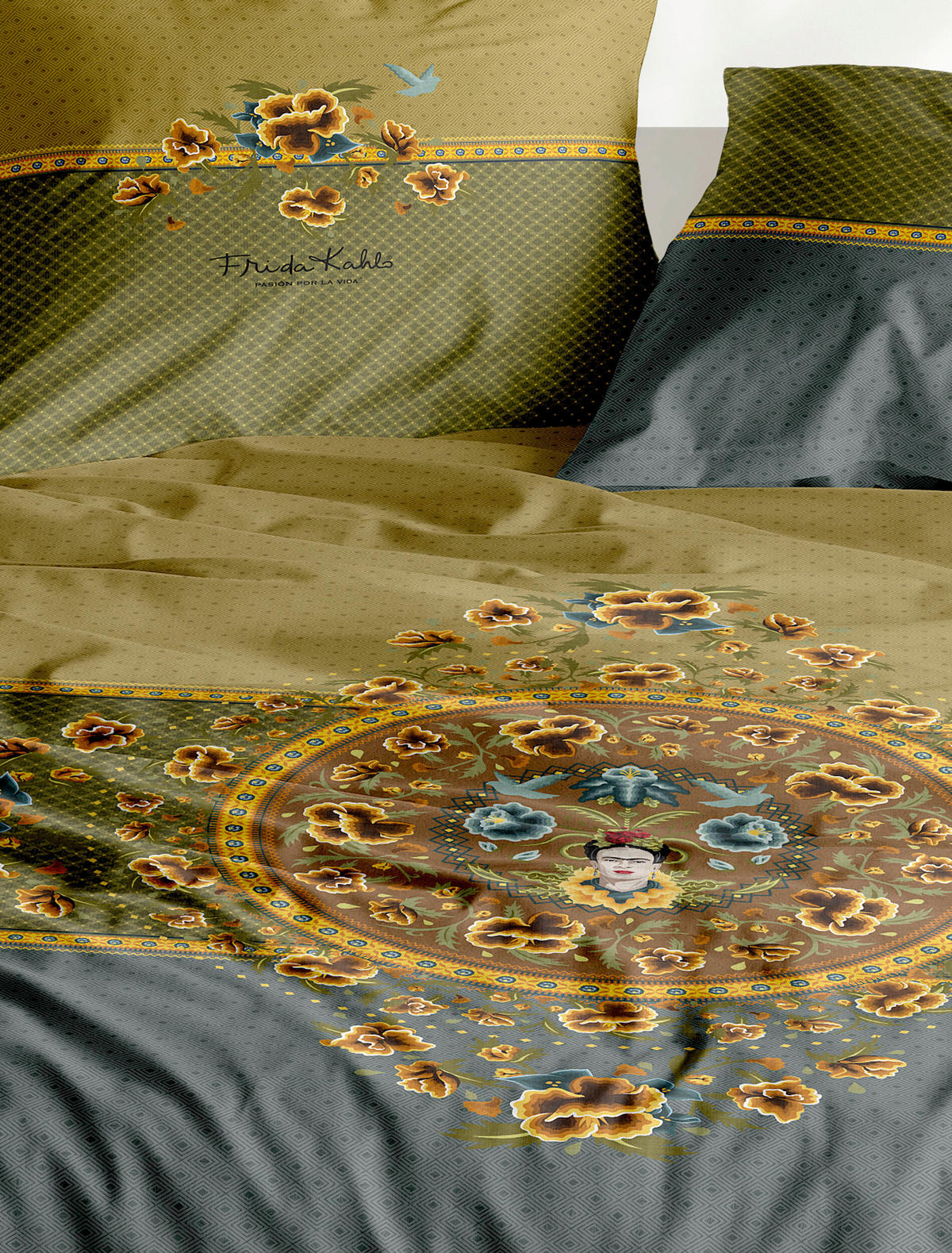 BETTWÄSCHE Makosatin 135/200 cm  - Grün, KONVENTIONELL, Textil (135/200cm) - Irisette