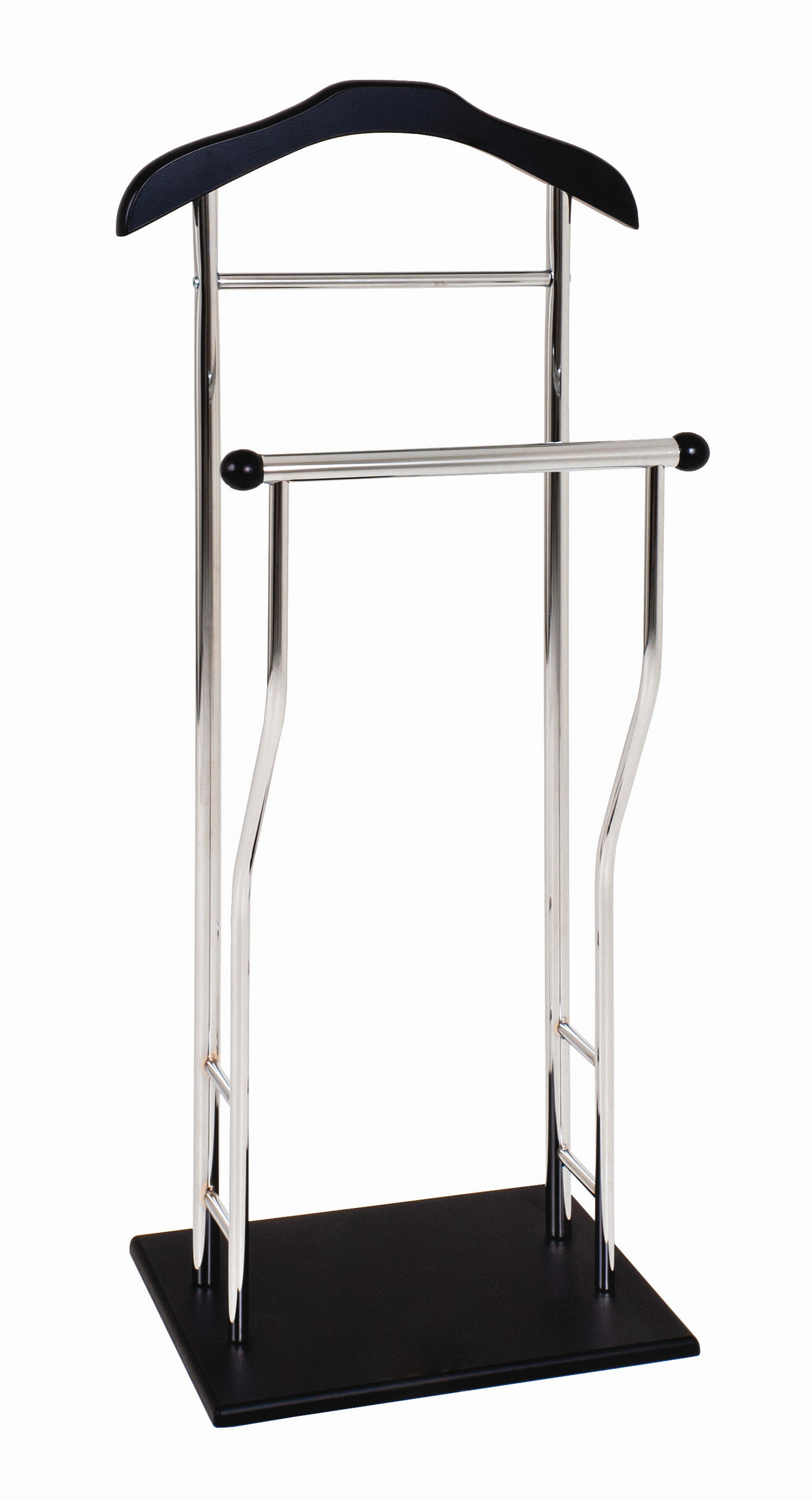 XXXLutz Herrendiener Schwarz, Chrom 45x110x30 cm