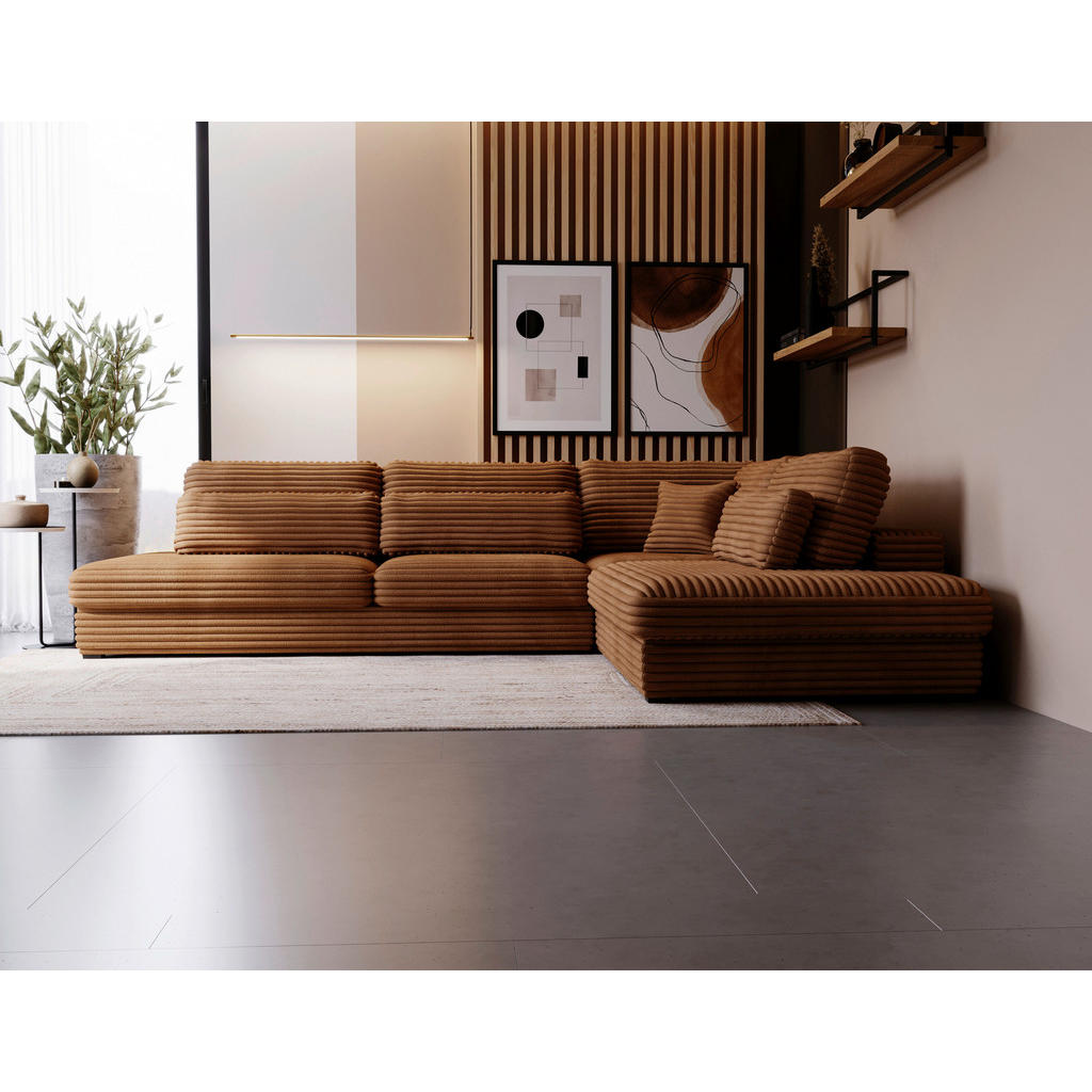 Thumbnail - Livetastic Ecksofa, Rost, Textil, 5-Sitzer, Füllung: Schaumstoff, Ottomane rechts, L-Form, 332x244 cm, Made in EU, seite...