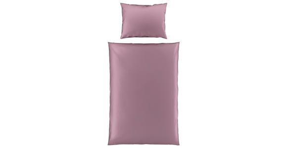 BETTWÄSCHE TANJA Satin 140/200 cm - Mauve, Basics, Textil (140/200cm) - Novel
