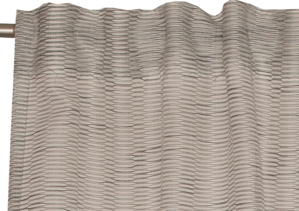 FERTIGVORHANG transparent  - Grau, Basics, Textil (130/250cm) - Schöner Wohnen