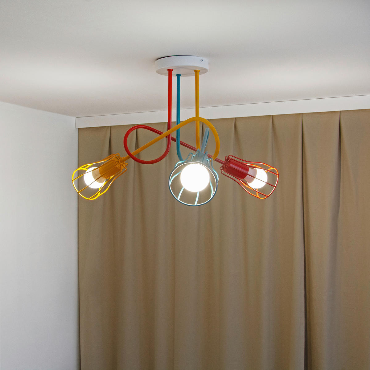 KINDERDECKENLEUCHTE 60/60/37 cm   - Multicolor, LIFESTYLE, Metall (60/60/37cm)