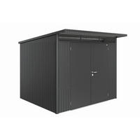 GERÄTEHAUS 260/218/260 cm  - Dunkelgrau, Design, Metall (260/218/260cm) - Biohort