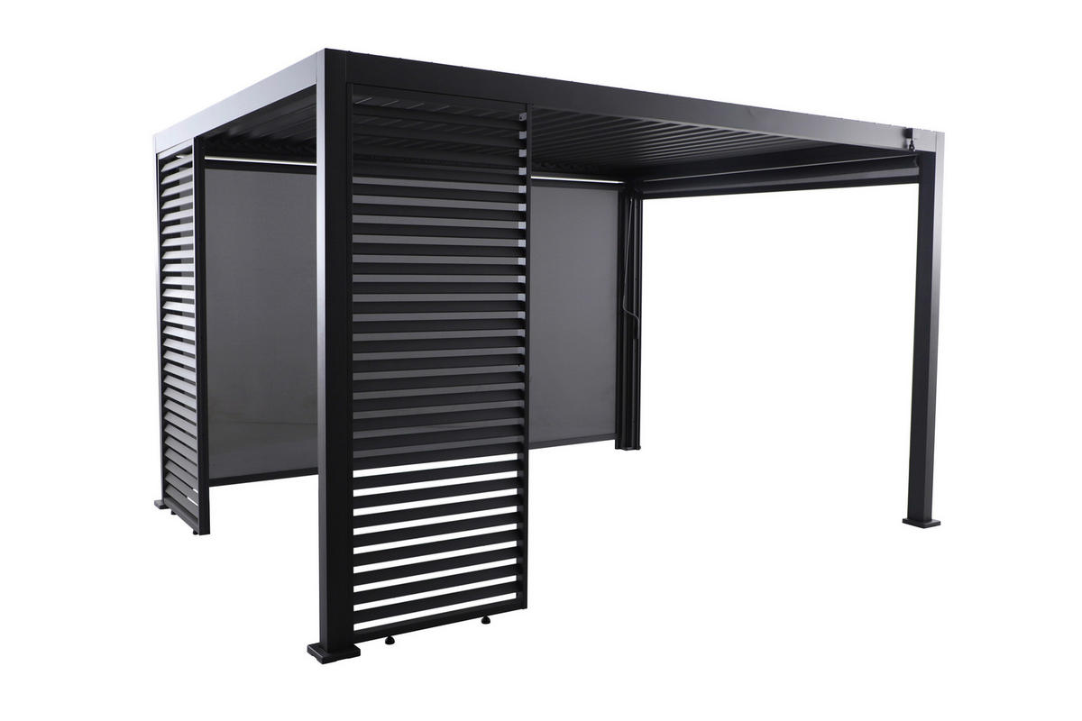PERGOLA-SEITENTEIL 85/226/6 cm  - Anthrazit, Basics, Metall (85/226/6cm) - Gardenson