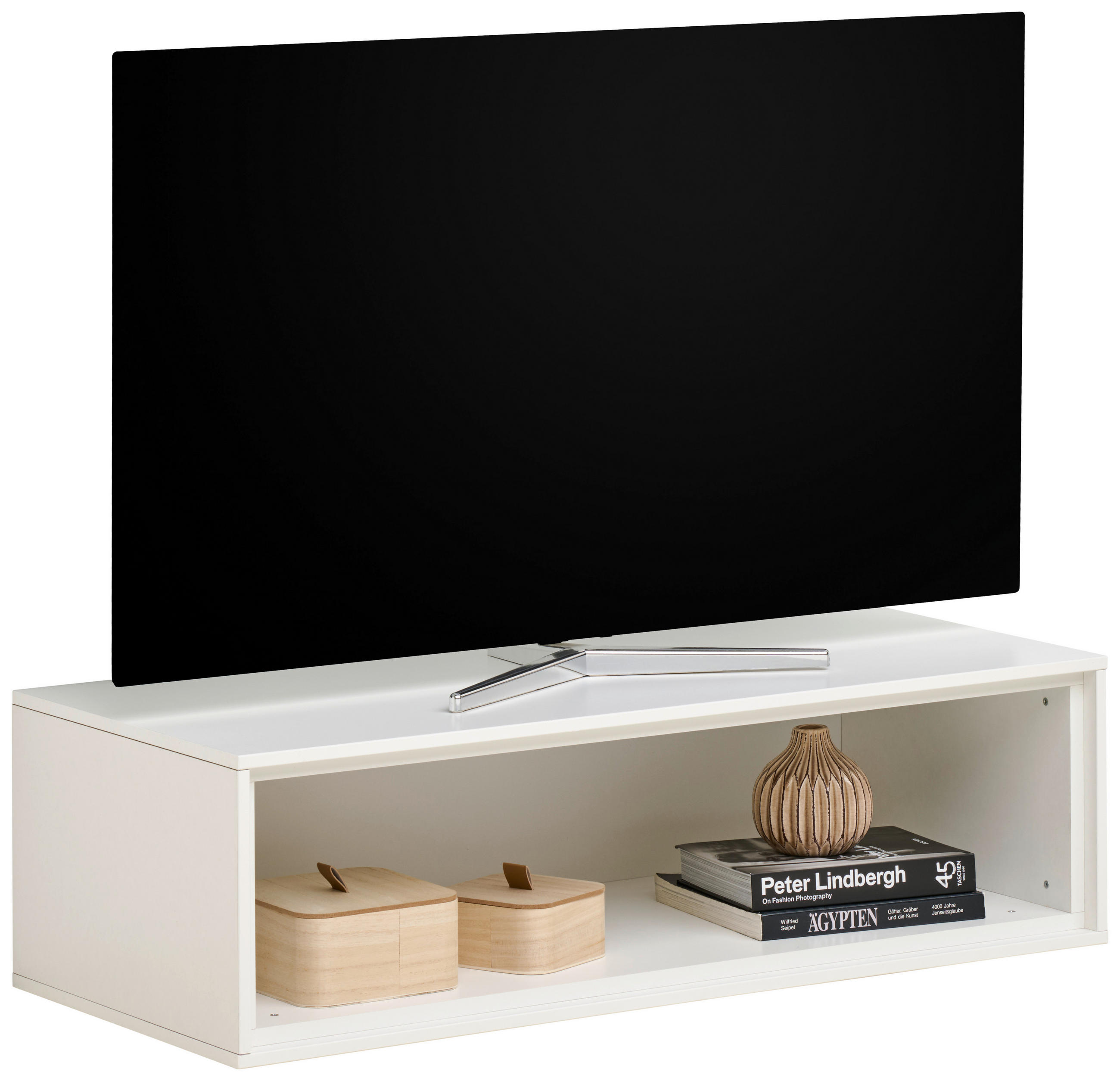 TV-ELEMENT 90,9/26/40 cm Weiß  90,9/26/40 cm  - Weiß, Design, Holzwerkstoff (90,9/26/40cm) - home24