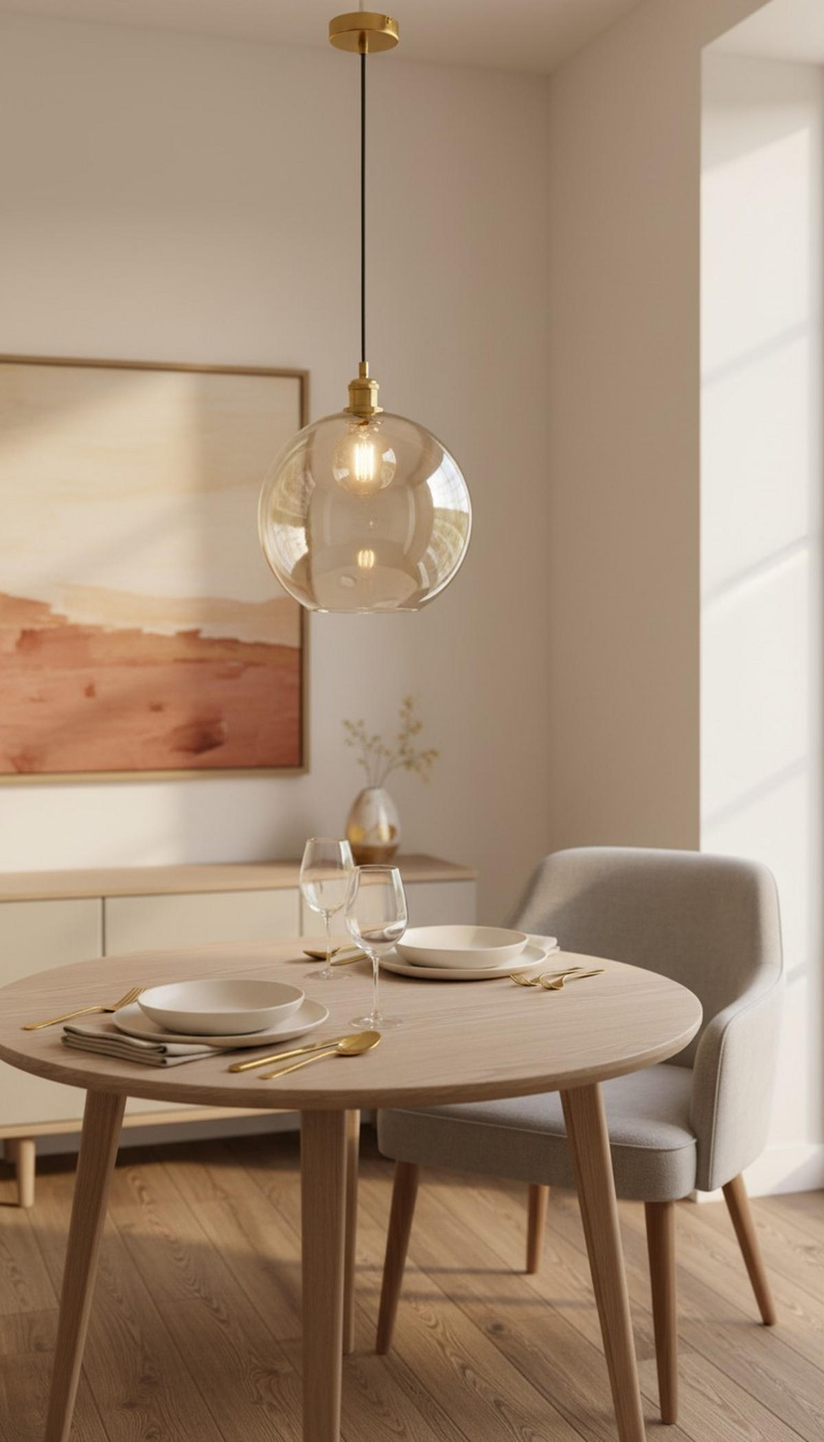 HÄNGELEUCHTE 30/137,5 cm  - Bernsteinfarben, Trend, Glas/Metall (30/137,5cm) - Novel