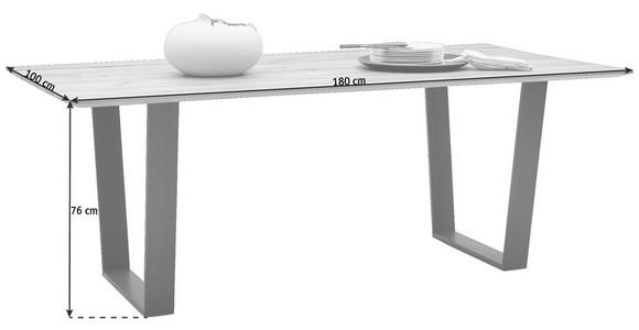 ESSTISCH in Holz 180/100/76 cm - Buchefarben/Schwarz, Design, Holz/Metall (180/100/76cm) - Valnatura