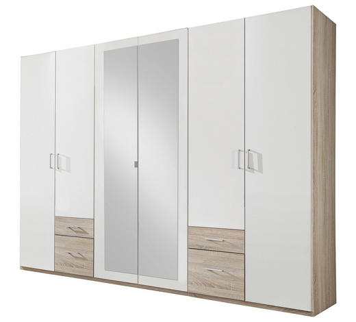 kleiderschrank in eichefarben wei eichefarbensilberfarben design glasholzwerkstoff - Kleiderschrank Online Kaufen kleiderschrank in eichefarben wei eichefarbensilberfarben design glasholzwerkstoff - Kleiderschrank Online Kaufen