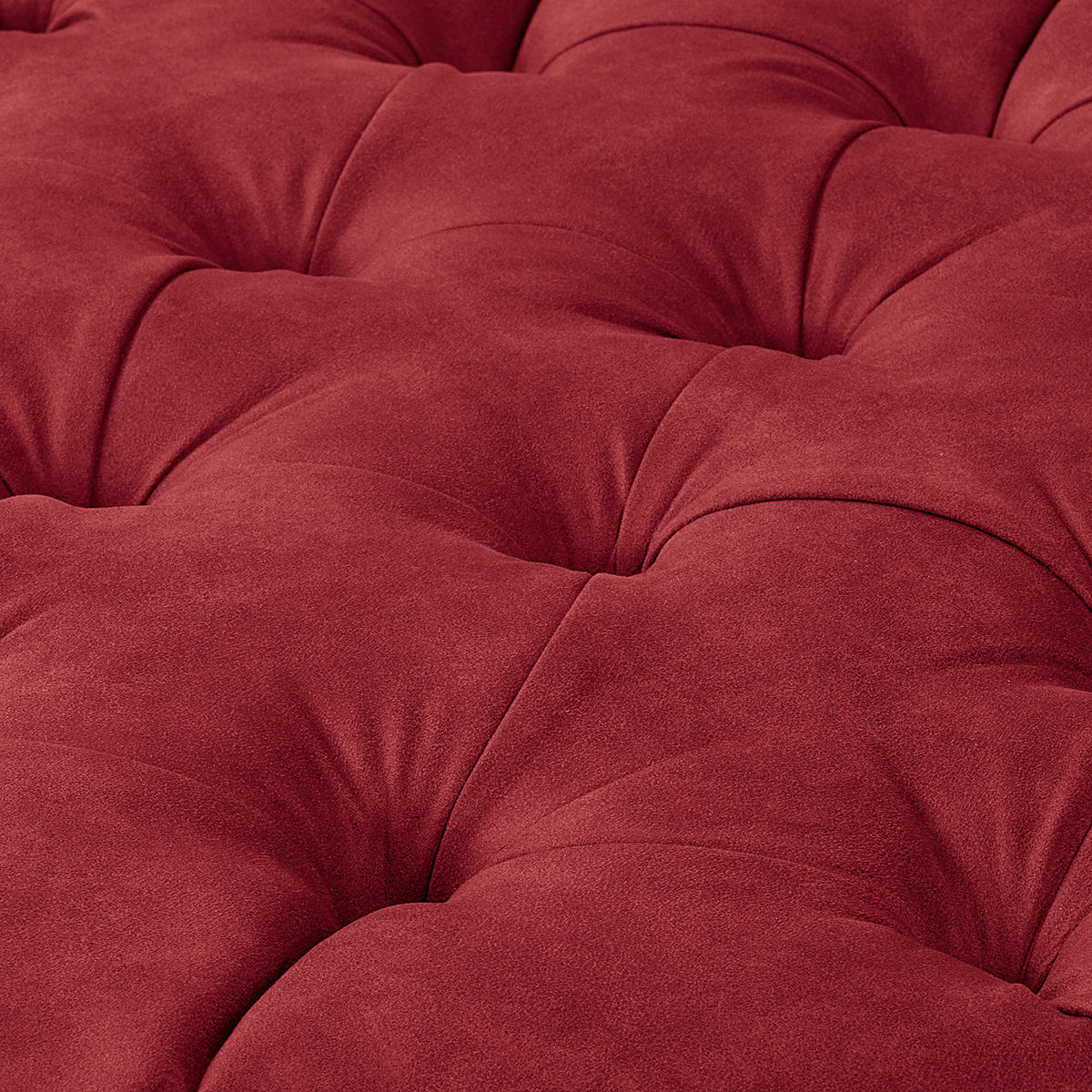 HOCKER Pako Lederlook Rostfarben  - Rostfarben/Braun, Design, Holz/Textil (80/45/80cm) - Livetastic