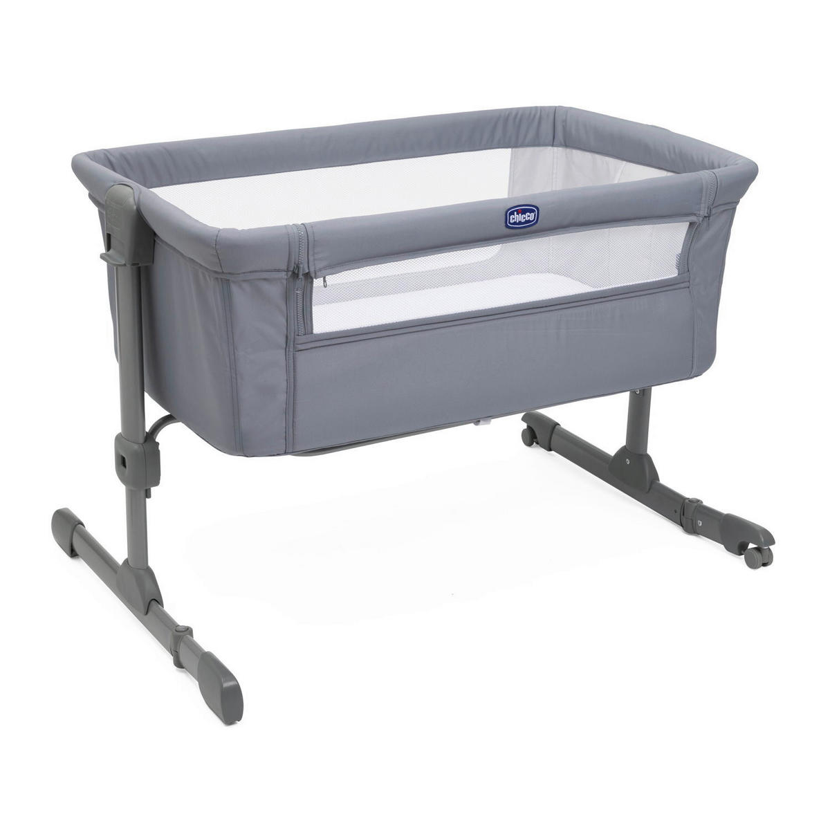 BEISTELLBETT NEXT2ME ESSENTIAL  - Grau, Basics, Textil/Metall (98/65/80/70,5cm) - Chicco