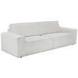 3-SITZER-SOFA Cord Naturfarben  - Schwarz/Naturfarben, KONVENTIONELL, Kunststoff/Textil (248/76/95cm) - Carryhome