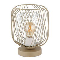 BORDSLAMPA DICHTI 18/24,5 cm   - vit/sandfärgad, Basics, metall/plast (18/24,5cm) - Globo