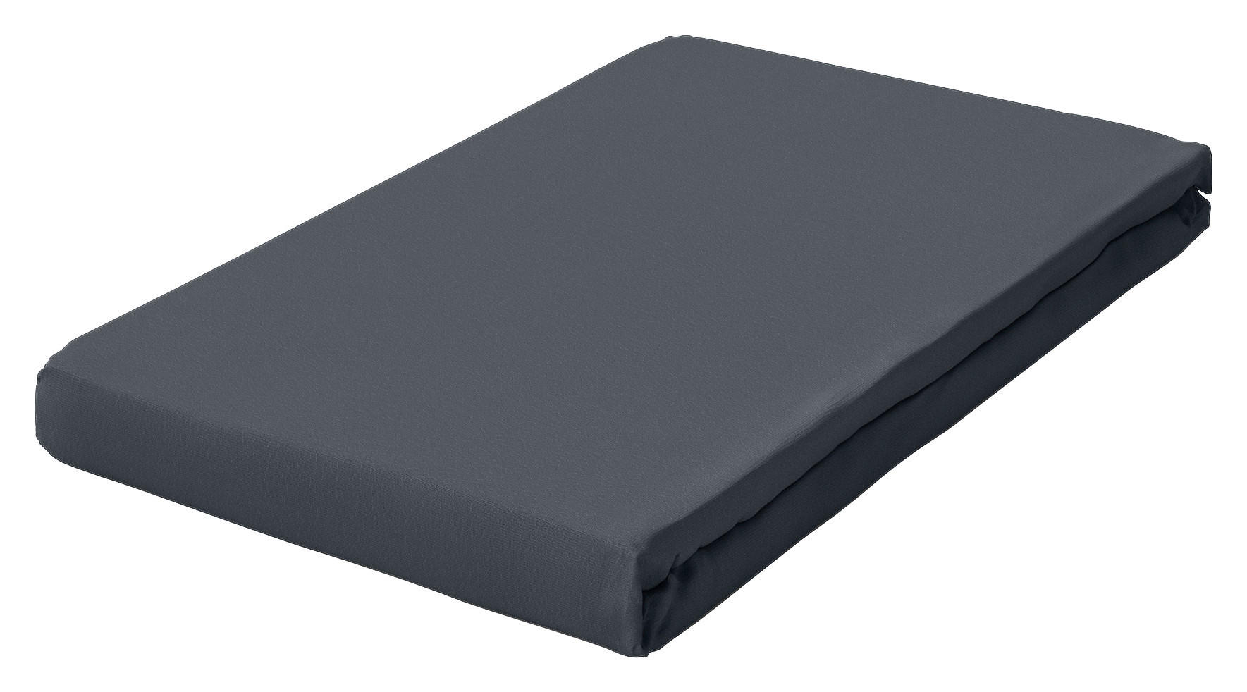 Schlafgut Spannbetttuch Pure Dunkelgrau 90-100x190-220 cm