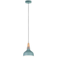 HÄNGELEUCHTE 16/172,5 cm  - Mintgrün/Kupferfarben, Design, Holz/Metall (16/172,5cm) - Paulmann