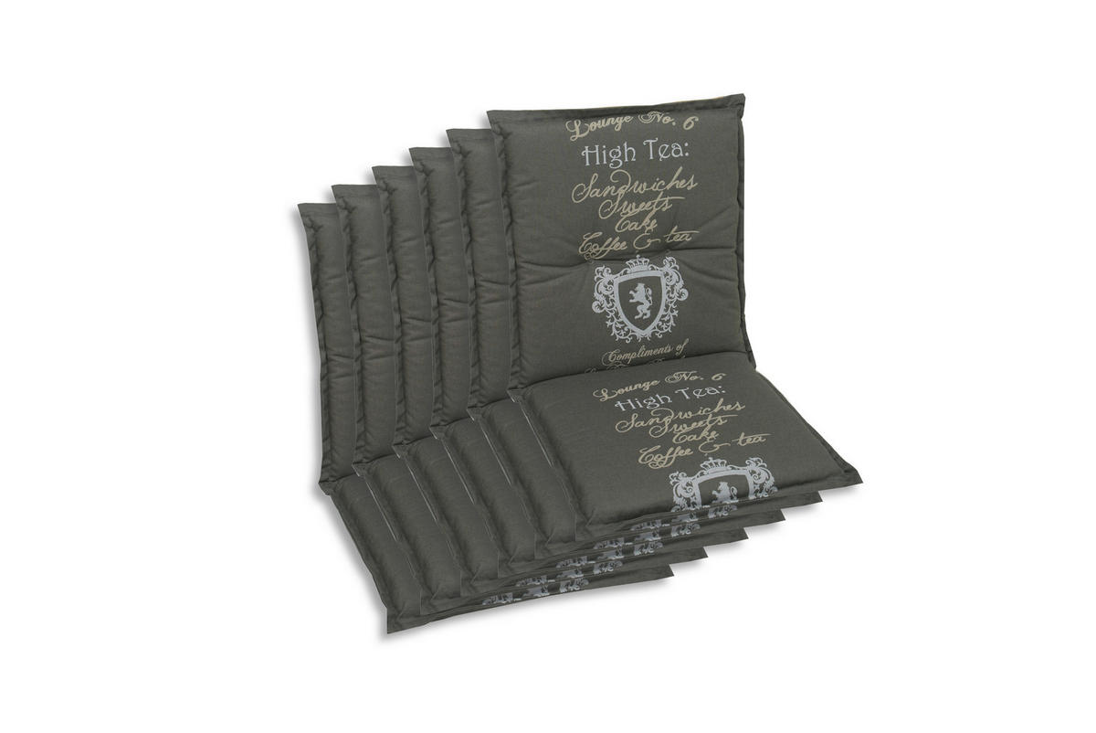 SESSELAUFLAGENSET  - Grau, Basics, Textil (50/7/100cm)