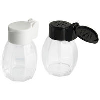 SALZ- UND PFEFFERSTREUER   6,5 cm - Klar/Weiss, Design, Glas/Kunststoff (6,5cm) - Fackelmann
