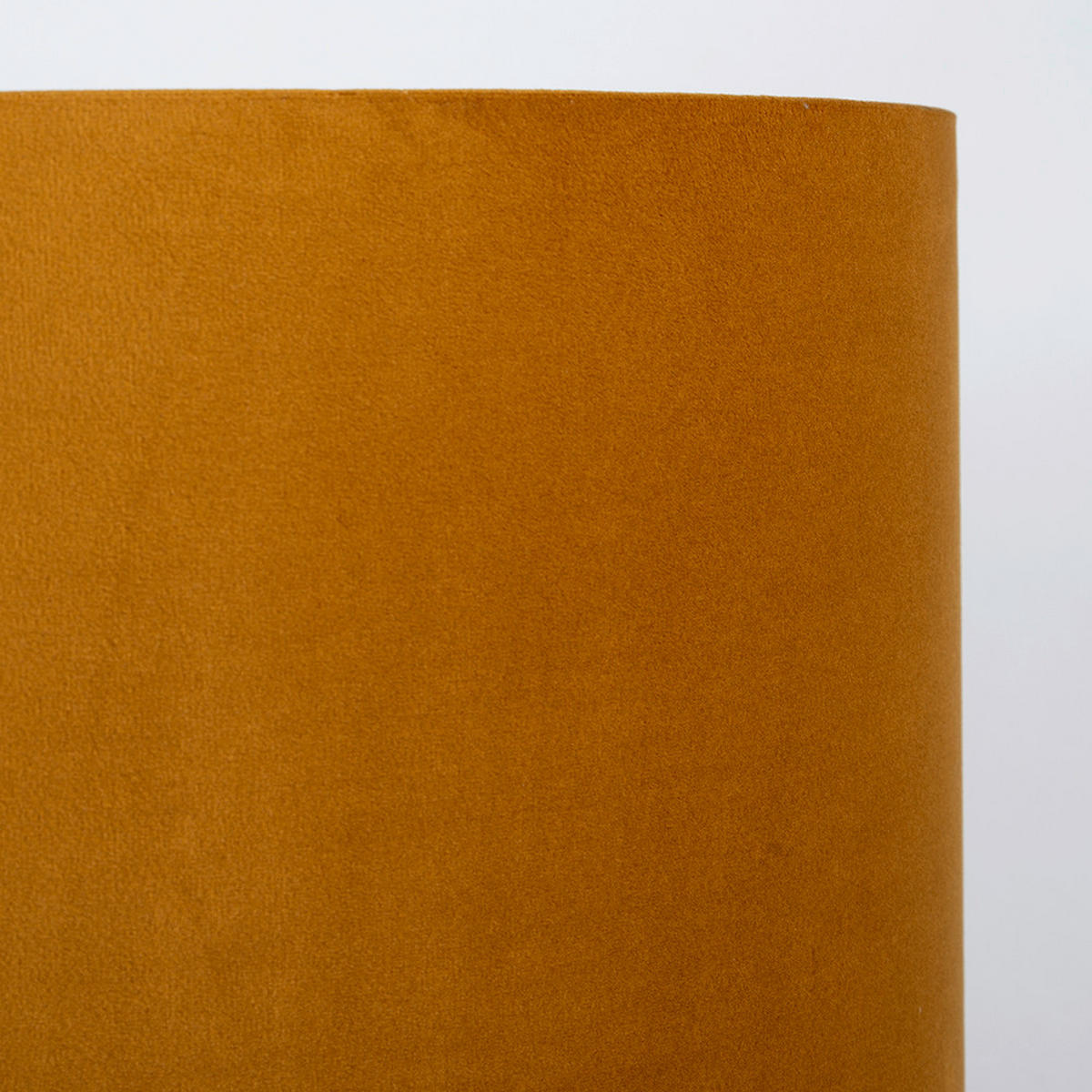 LEUCHTENSCHIRM Velour   - Bernsteinfarben, Basics, Textil/Metall (40/35cm)