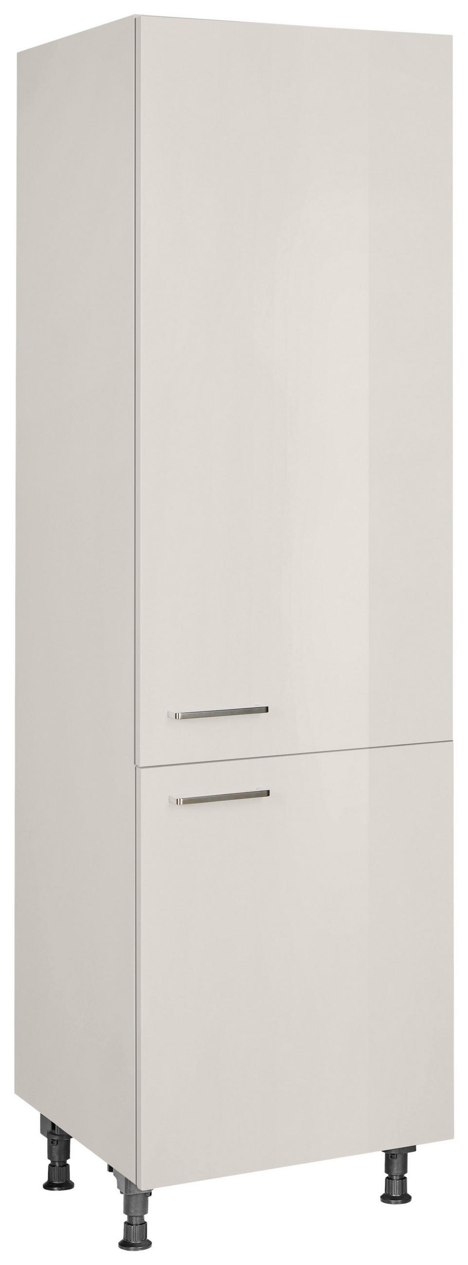 GESCHIRRSCHRANK 60/216,6/58 cm  in Hellgrau  - Edelstahlfarben/Hellgrau, MODERN, Holzwerkstoff/Metall (60/216,6/58cm) - Nobilia