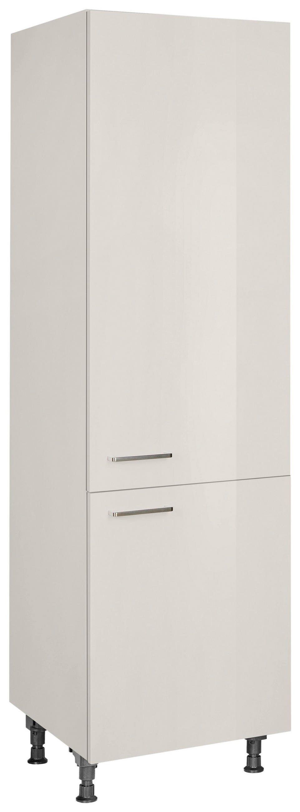 GESCHIRRSCHRANK 60/216,6/58 cm  Hellgrau  - Edelstahlfarben/Hellgrau, Modern, Holzwerkstoff/Metall (60/216,6/58cm) - Nobilia