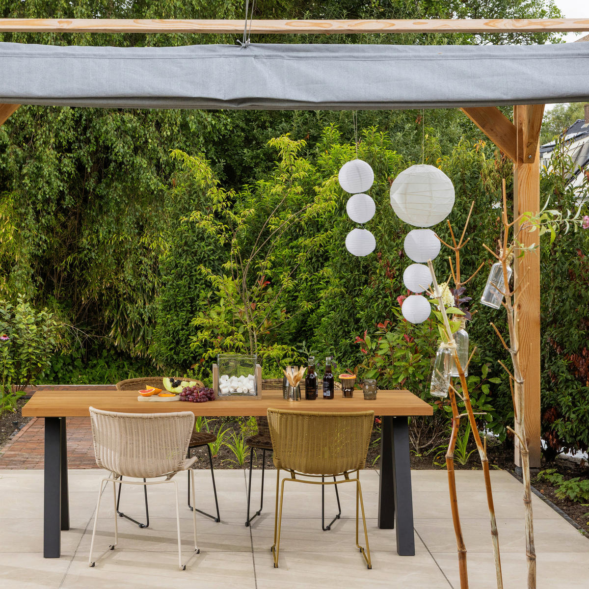 GARTENSTUHL-SET Eisen Sandfarben  - Sandfarben, MODERN, Kunststoff/Metall (55/78/54cm) - Livetastic