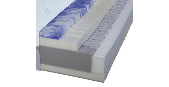 TASCHENFEDERKERNMATRATZE 90/210 cm  - Weiß, Basics, Textil (90/210cm) - Dieter Knoll