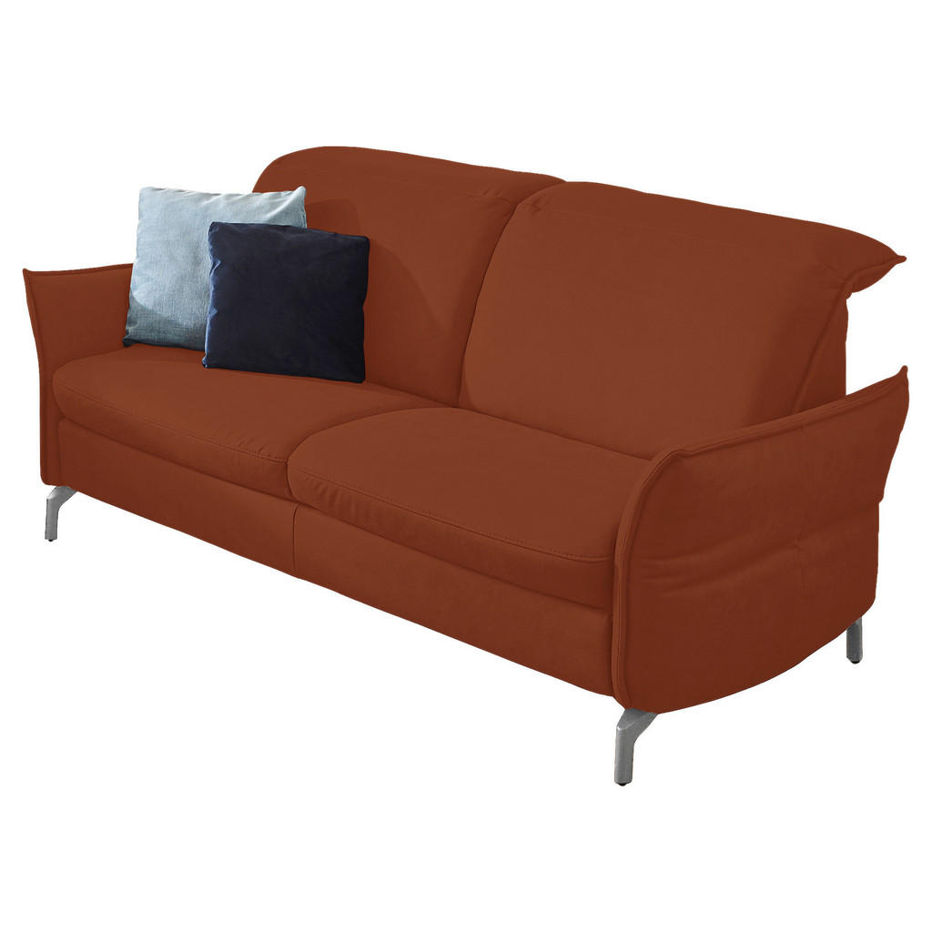 Thumbnail - Livetastic 2-Sitzer-Sofa, Cognac, Textil, 154x89x109 cm, Made in EU, Hocker erhältlich, Armteil links, rechts, Wohnzimme...